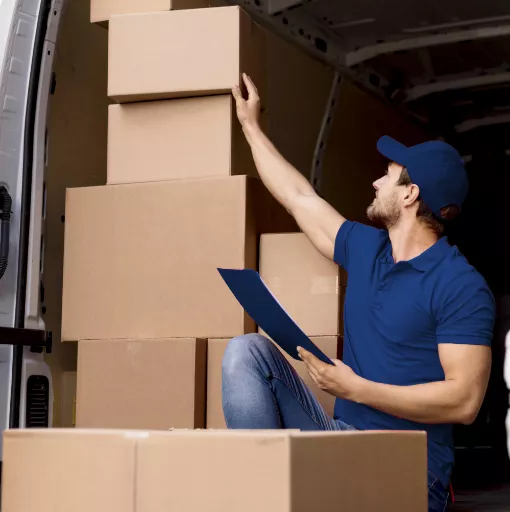 mover sorting boxes